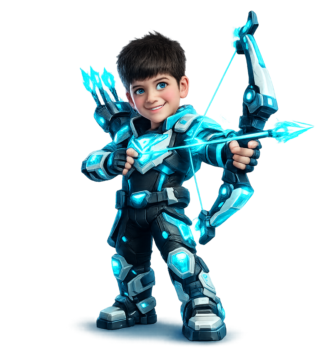 Cyan Strike, the Sharpshooter — the Rift Crew character created by Léon